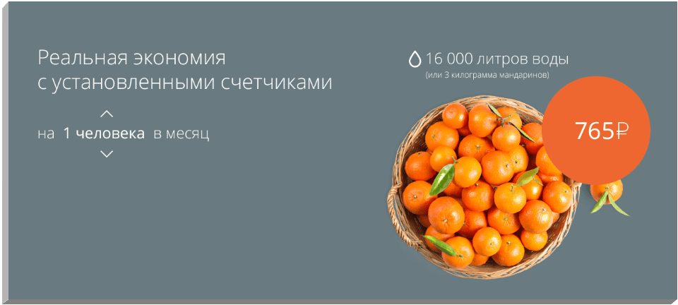 <p><b>Раздел, который рассказывает, сколько экономит счетчик, конвертирует цифры в понятные пользователю образы.</b></p>